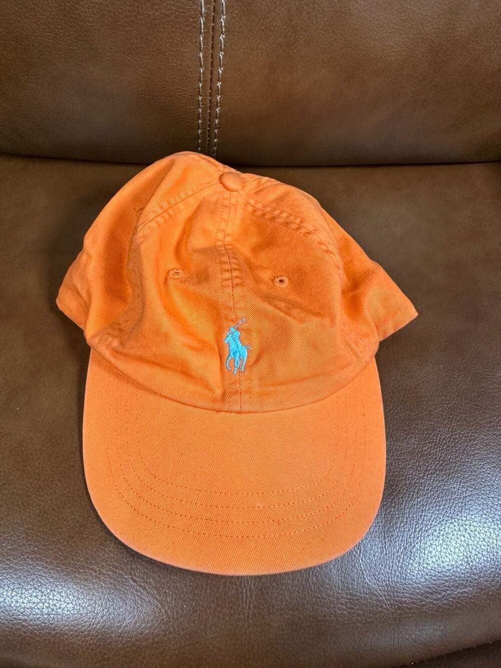 Polo Ralph Lauren Cotton Chino Baseball Cap Orange
